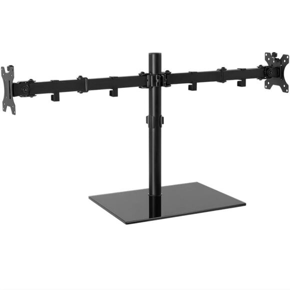 Dual Computer Monitor Mount Height Adjustable for 13inch to 27inch Screen - Picture 2 of 2